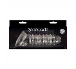 Sexy Shop Online I Trasgressivi - Guaina Fallica - Renegade Ribbed Extension Clear - NS Novelties