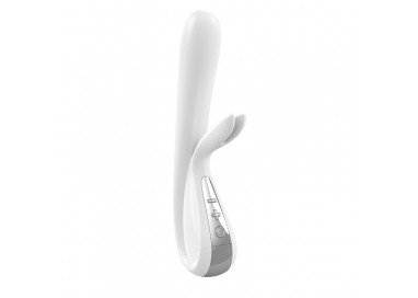 Vibratore Rabbit - K5 Bianco E Cromato - Ovo Vibratore Rabbit - K5 Bianco E Cromato - Ovo