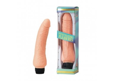 Fallo Realistico Dildo Vibrante - Vinyl Vibrator No.2 P Shape Flesh – Seven Creations