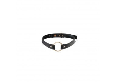 Costrittivo - Collare O Ring Nero Oro Maze - Bijoux Indiscrets