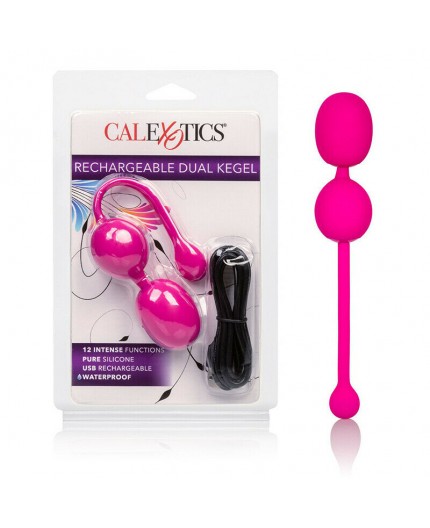 Sexy Shop Online I Trasgressivi - Palline Vaginali Vibranti - Rechargeable Dual Kegel Pink - California Exotic Novelties