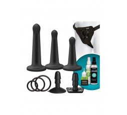 Sexy Shop Online I Trasgressivi - Kit e Set - StrapOn Vac U Lock Silicone Pegging Set Black - Doc Johnson