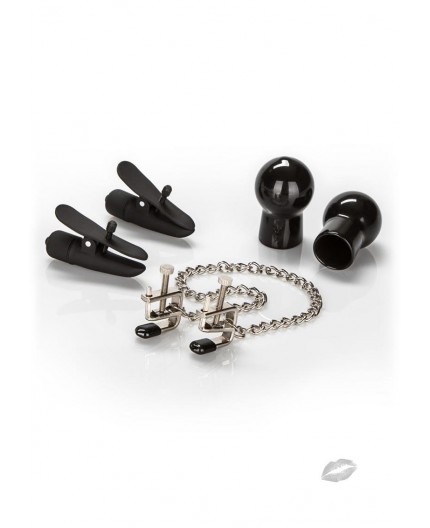 Sexy Shop Online I Trasgressivi - Kit e Set Vibrante - His Nipple Kit Black - California Exotic Novelties Sexy Shop Online I Trasgressivi - Kit e Set Vibrante - His Nipple Kit Black - California Exotic Novelties