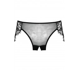 Sexy Shop Online I Trasgressivi - Sexy Lingerie - Crotchless Lavish & Lace Panty Black - Allure
