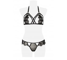 Sexy Shop Online I Trasgressivi - Sexy Lingerie - Two Part Erotic Set - Grey Velvet