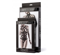 Sexy Shop Online I Trasgressivi - Sexy Lingerie - Two Part Erotic Set - Grey Velvet