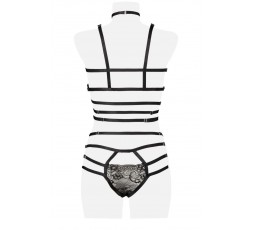 Sexy Shop Online I Trasgressivi - Sexy Lingerie - 2 Piece Harness Set - Grey Velvet