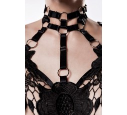 Sexy Shop Online I Trasgressivi - Sexy Lingerie - 2 Piece Harness Set - Grey Velvet