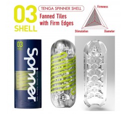 Sexy Shop Online I Trasgressivi - Masturbatore Design - Tenga Spinner 03 Shell - Tenga