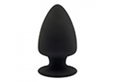 Plug Anale Classico - Premium Silicone Plug Black L - Silexd