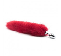 Sexy Shop Online I Trasgressivi - Plug Con Coda - Plug Anale Con Coda Long Fox Tail Rossa - Fetish Art