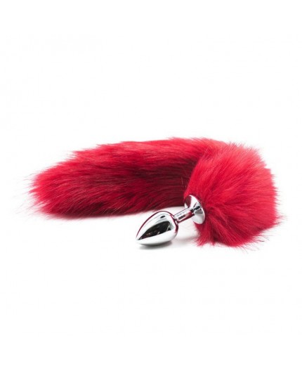 Sexy Shop Online I Trasgressivi - Plug Con Coda - Plug Anale Con Coda Long Fox Tail Rossa - Fetish Art