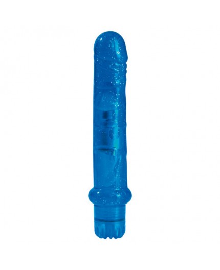 Sexy Shop Online I Trasgressivi - Vibratore Jelly - Vibratore Jammy Jelly Fresh Glitter Blue - Toyz4Lovers