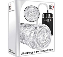 Sexy Shop Online I Trasgressivi - Masturbatore Vibrante Design - Vibrating & Sucking Stroker Clear - Adam & Eve