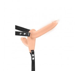 Sexy Shop Online I Trasgressivi - StrapOn Doppia Penetrazione Vibrante - Harness Doppio Carne - Fetish Tentation