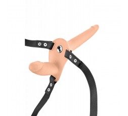 Sexy Shop Online I Trasgressivi - StrapOn Doppia Penetrazione Vibrante - Harness Doppio Carne - Fetish Tentation