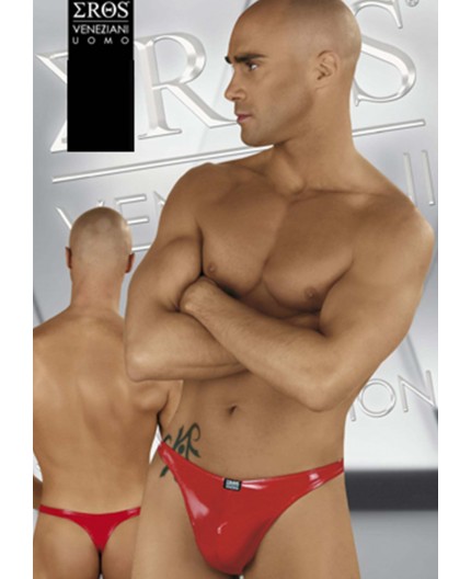 Sexy Shop Online I Trasgressivi - Intimo Uomo - Perizoma PVC Rosso - Eros Veneziani