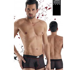 Sexy Shop Online I Trasgressivi - Intimo Uomo - Intimo Nero Semitrasparente Elastico Alto Con Filato Rosso - Eros Veneziani