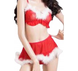 Sexy Shop Online I Trasgressivi - Natale Donna - Costume con Top e Minigonna