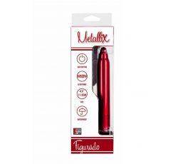 Sexy Shop Online I Trasgressivi - Vibratore Classico - Metallix Bulbed Vibrator Red - Dream Toys