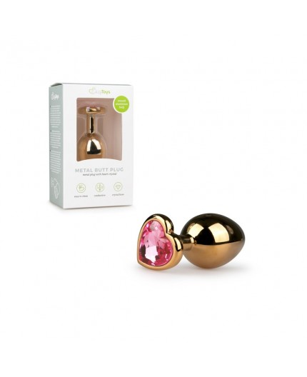 Sexy Shop Online I Trasgressivi - Plug Anale in Metallo - Butt Plug in metallo con Cuore Rosa - Easy Toys Sexy Shop Online I Trasgressivi - Plug Anale in Metallo - Butt Plug in metallo con Cuore Rosa - Easy Toys