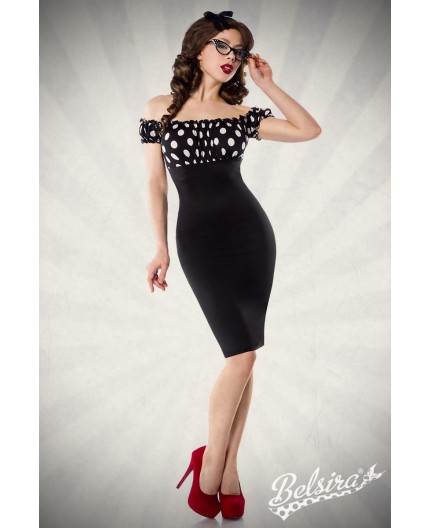 Sexy Shop Online I Trasgressivi Abito Sexy - Vintage Pencil Dress Nero - Belsira