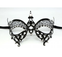 sexy Shop Online I Trasgressivi - Accessorio Per Carnevale - Maschera Nera In Ferro e Brillanti - Fifty Shades Of Grey