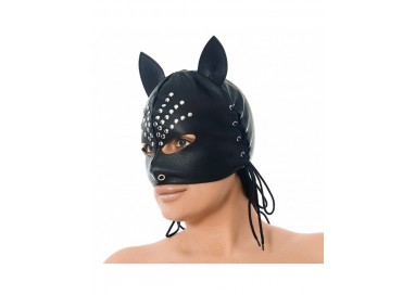 Accessorio Per Carnevale - Maschera Con Le Orecchie Decorato Con Rivetti - Rimba