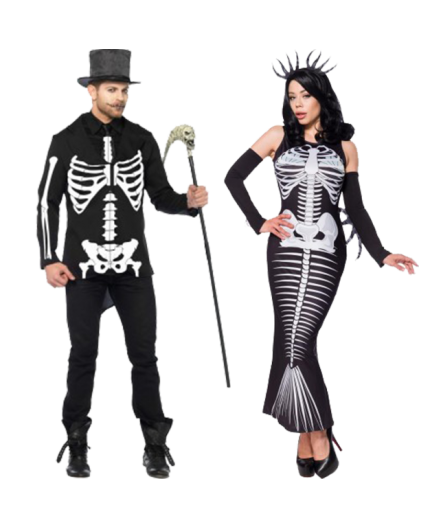 Sexy Shop Online I Trasgressivi - Carnevale Coppia - Costume Da Scheletro & Skeleton Mermaid