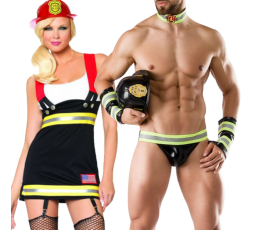 Sexy Shop Online I Trasgressivi - Carnevale Coppia - Firefighter Costume Man Roleplay & Da Sexy Pompiere