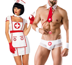Sexy Shop Online I Trasgressivi - Carnevale Coppia - Costume da Hospital Heartbreaking Infermiera & Doctor Costume Man Roleplay