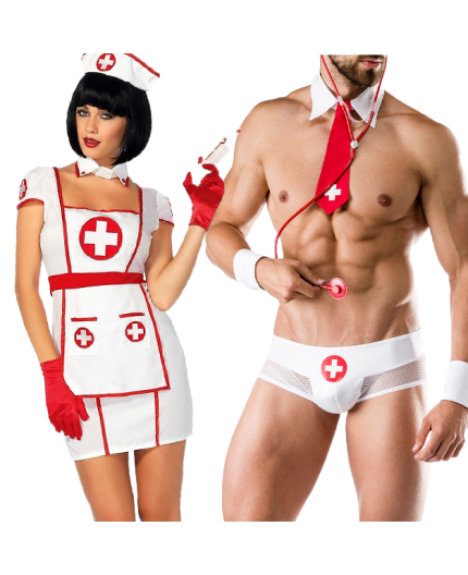 Sexy Shop Online I Trasgressivi - Carnevale Coppia - Costume da Hospital Heartbreaking Infermiera & Doctor Costume Man Roleplay Sexy Shop Online I Trasgressivi - Carnevale Coppia - Costume da Hospital Heartbreaking Infermiera & Doctor Costume Man Roleplay