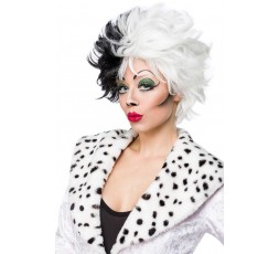 Sexy Shop Online I Trasgressivi - Parrucca Unisex - Cruel Lady Wig Dalmatian Wig - Mask Paradise