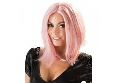 Parrucca Unisex - Wig, Bob, Pink - Orion