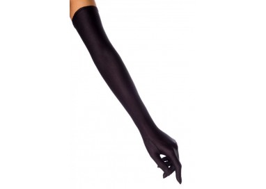 Guanti - Extra Long Satin Gloves Black