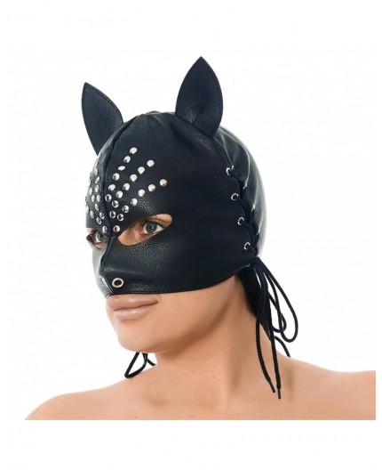 Sexy Shop Online I Trasgressivi - Accessorio Per Carnevale Unisex - Maschera Con Le Orecchie Decorato Con Rivetti - Rimba