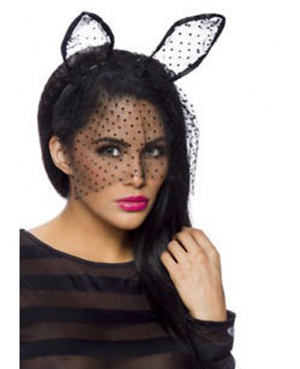 Sexy Shop Online I Trasgressivi - Accessorio Per Halloween - Orecchie Da Coniglietta Tulle Nere