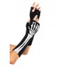 Sexy Shop Online I Trasgressivi - Accessorio Per Halloween Unisex - Guanti Black Skeleton Fingerless Gloves – Leg Avenue