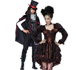 Sexy Shop Online I Trasgressivi - Carnevale Coppia - Costume Da Vampira & Da Vampiro Sexy