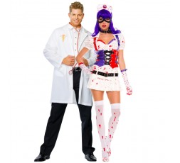 Sexy Shop Online I Trasgressivi - Carnevale Coppia - Costume da Dr. Phil Good & Infermiera Dell'Orrore