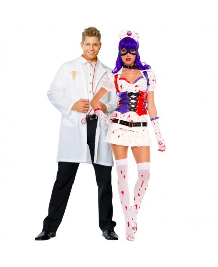 Sexy Shop Online I Trasgressivi - Carnevale Coppia - Costume da Dr. Phil Good & Infermiera Dell'Orrore Sexy Shop Online I Trasgressivi - Carnevale Coppia - Costume da Dr. Phil Good & Infermiera Dell'Orrore