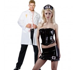 Sexy Shop Online I Trasgressivi - Carnevale Coppia - Costume da Dr. Phil Good & Nurse Outfit Nero