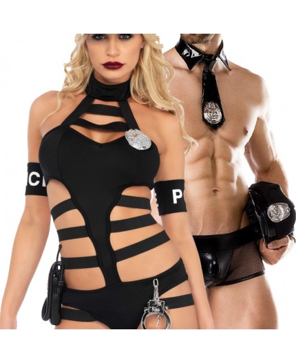 Sexy Shop Online I Trasgressivi - Carnevale Coppia - Costume Da Poliziotta Undercover Cop & Cop Costume Man Roleplay