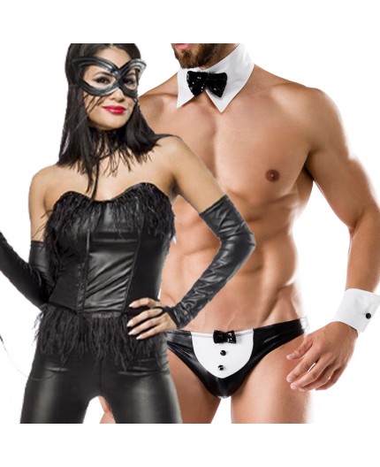 Sexy Shop Online I Trasgressivi - Carnevale Coppia - Bunny Costume & Costume da Maggiordomo Sexy Sexy Shop Online I Trasgressivi - Carnevale Coppia - Bunny Costume & Costume da Maggiordomo Sexy