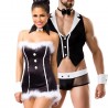 Sexy Shop Online I Trasgressivi - Carnevale Coppia - Costume Da Coniglietta Sexy & Barkeeper Costume Man Roleplay