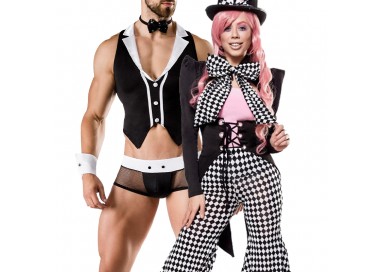 Carnevale Coppia - Costume Da Honey Bunny & Barkeeper Costume Man Roleplay