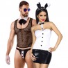 Sexy Shop Online I Trasgressivi - Carnevale Coppia - Costume Sexy Da Coniglietta & Butler Costume Man Roleplay