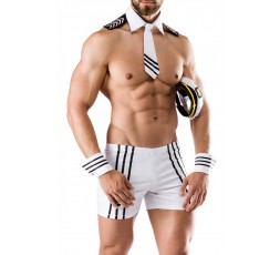 Sexy Shop Online I Trasgressivi - Carnevale Coppia - Costume d'Assistente Di Volo & Captain Costume Man Roleplay