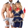 Sexy Shop Online I Trasgressivi - Carnevale Coppia - Costume d'Assistente Di Volo & Captain Costume Man Roleplay