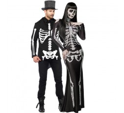 Sexy Shop Online I Trasgressivi - Carnevale Coppia - Costume da Skeleton Lady & da Scheletro